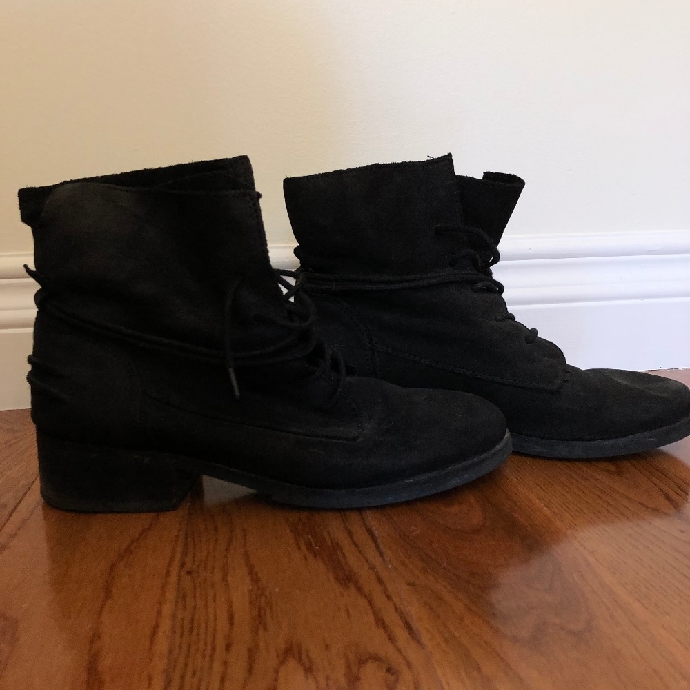 Hibou Lace Up Ankle Boots